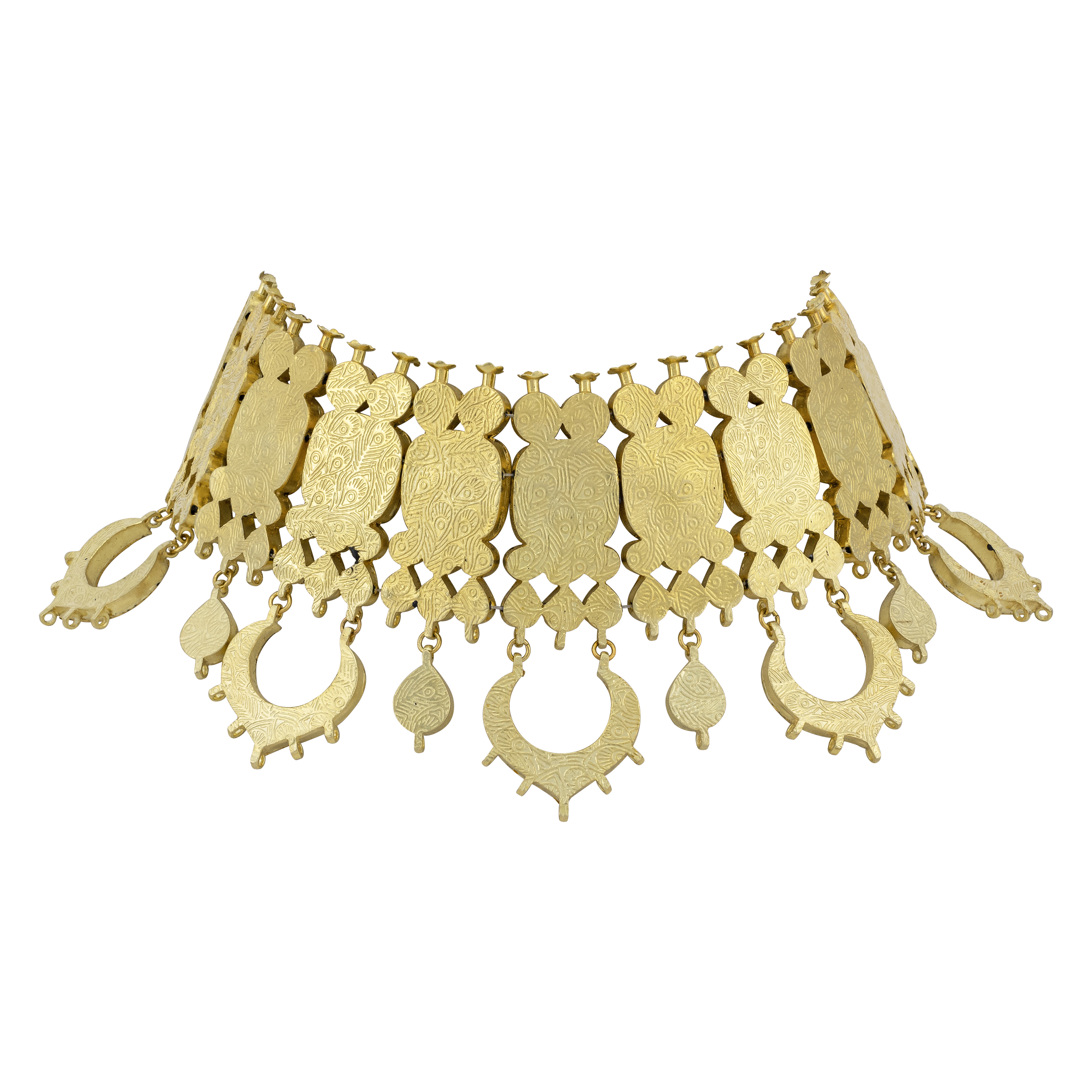 Chandbali Polki Choker and Teardrop Accents and Pearls